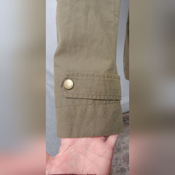 Loft Fur Hood Zip-up Parka Anorak Jacket Sz XSP 19" Pit to Pit - Picture 7 of 13